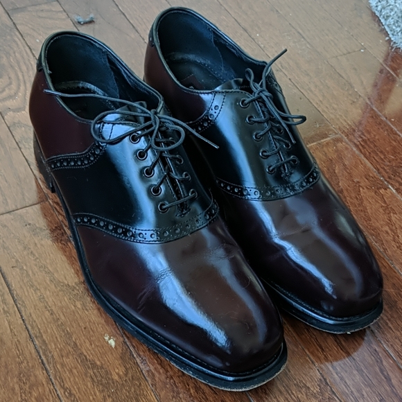 Florsheim Other - Florsheim cordovan/black saddle leather shoes